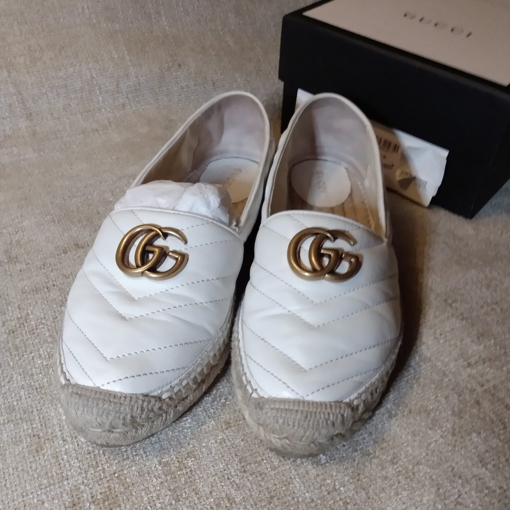 Gucci Nappa Charlotte Marmont Espadrilles - Picture 4 of 11
